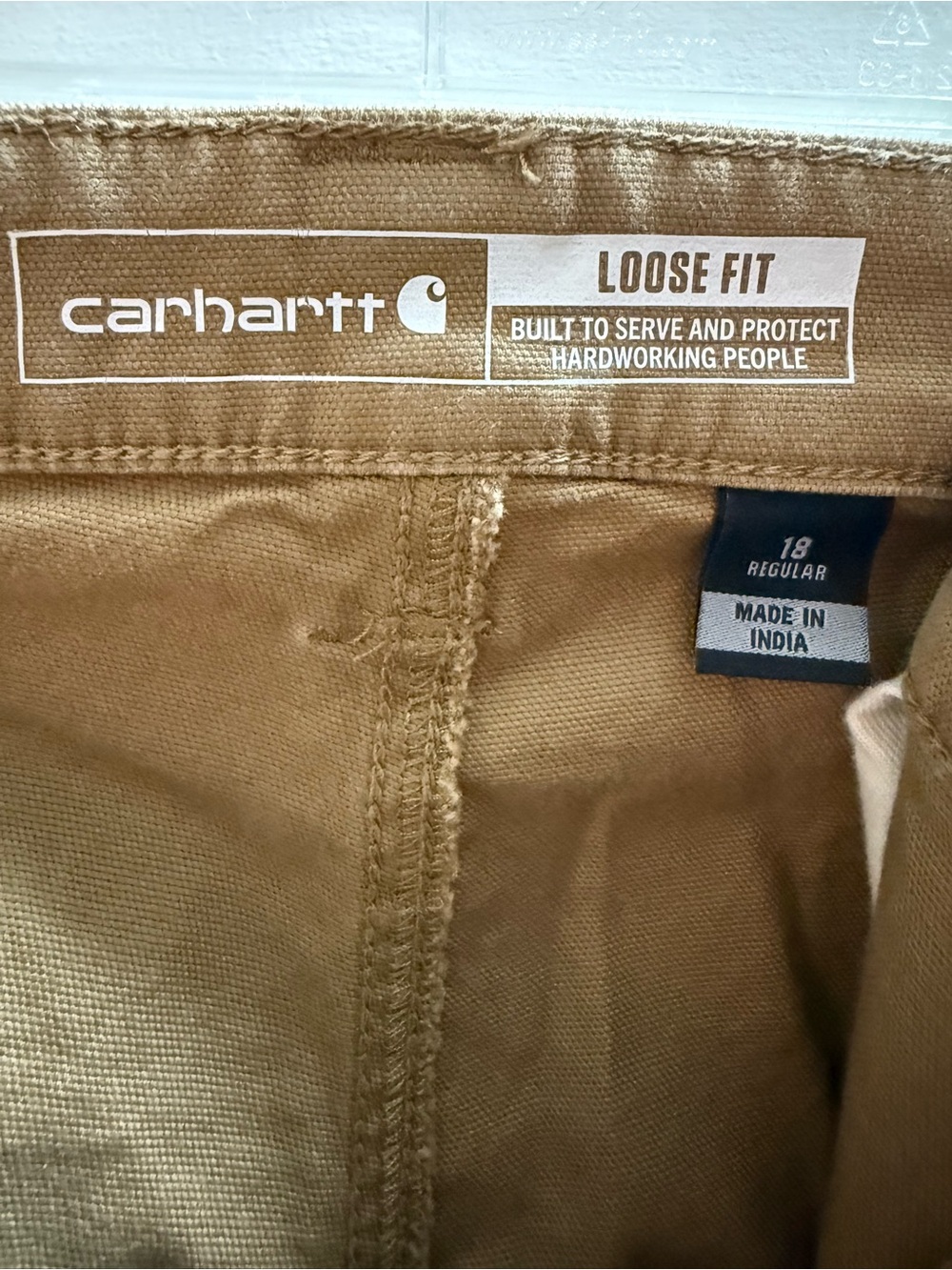 Carhartt Loose Fit Chinos in Tan